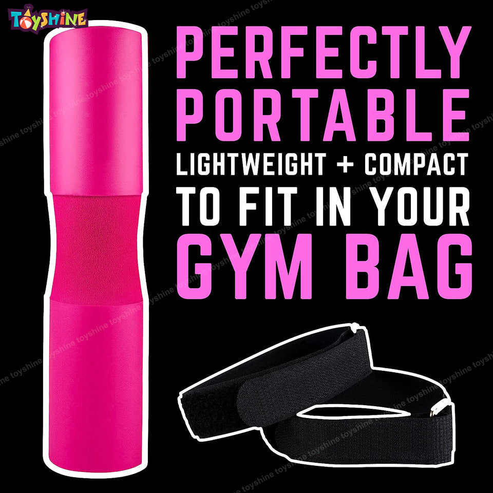 Toyshine Squat Barbell Pad for Gym Squats Lunges Hip Thrusts Shoulder Support Neck suopport Training Equipment,Pink SSTP
