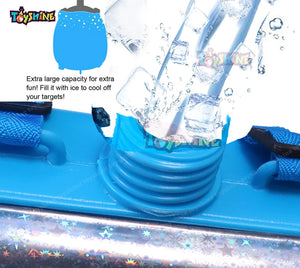 Toyshine Holi Water Toy Gun with Pressure Mechanism for Long Throw, Back Holding Tank, Back Holding Tank, 2L, Blue Avengers