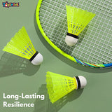 Toyshine Pack of 36 Nylon Badminton Shuttlecocks, Stable and Sturdy Shuttles - Multicolor, SSTP