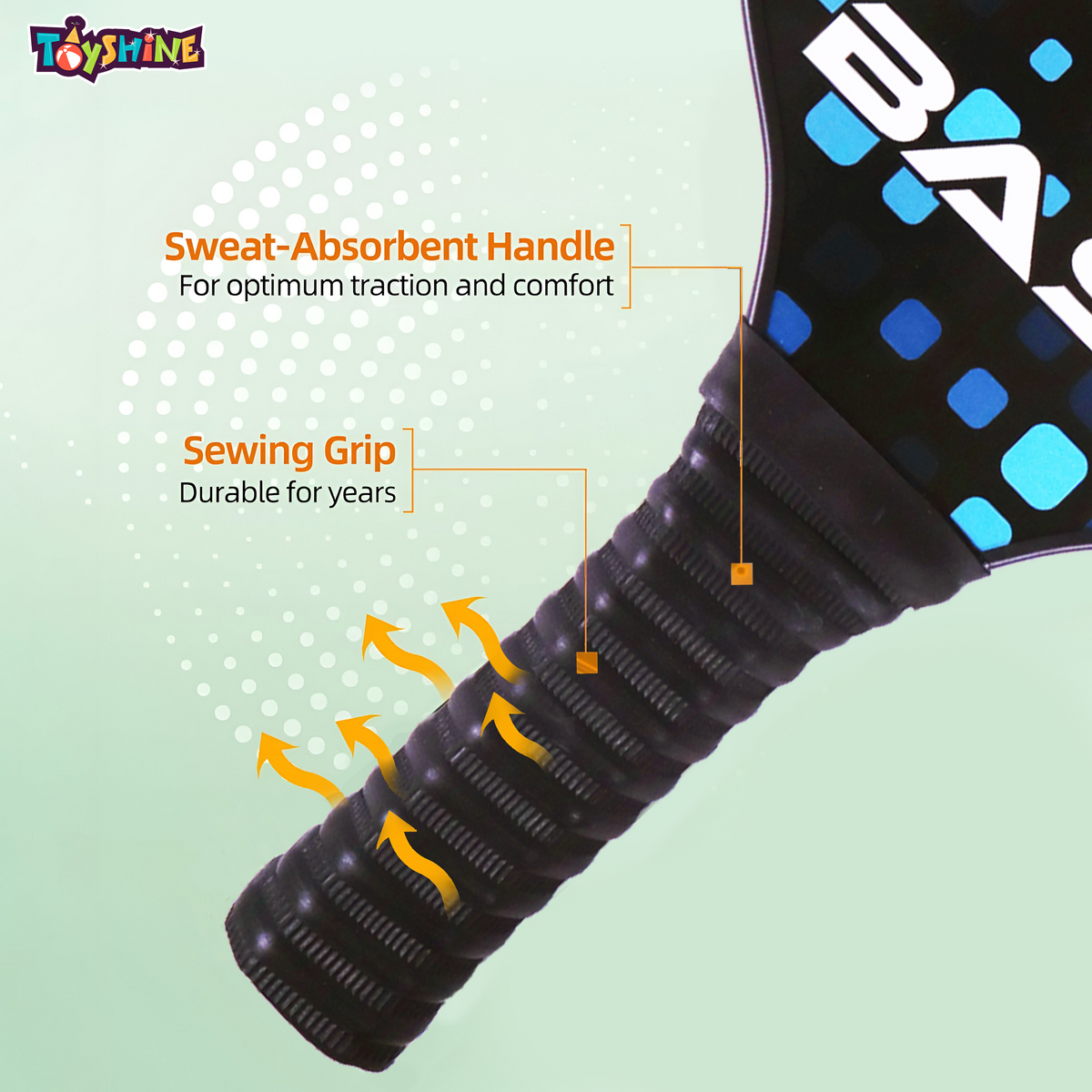 Toyshine Speed Up Wooden Pickleball Paddles Set - 2 Lightweight Racket