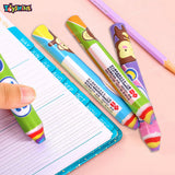 Toyshine Pack of 12 Large Pencil Crayon Theme Colorful Erasers for Children Party Favors, School Supplies, Birthday Return Gift for Boys Girls 3 4 5 6 Year Old