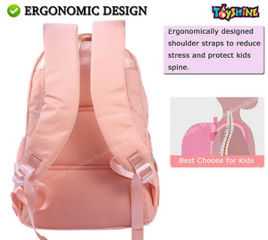 Toyshine Fashion High School College Backpacks for Teen Girls Lightweight Bag-Pink