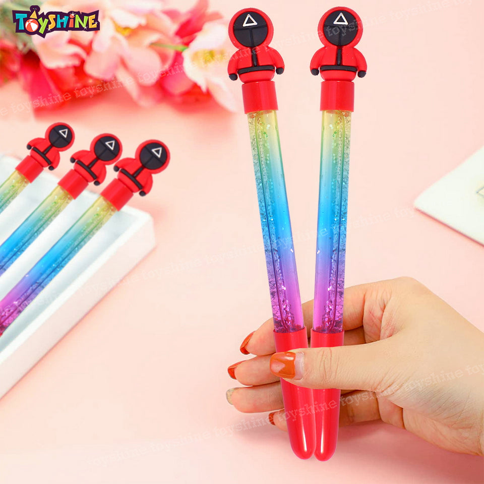 Toyshine Pack of 12 Colorful Pens for Girls, Boys - Skid Tops, Multi-color, Party Favor, Bitthday Return Gifts- Skid Game