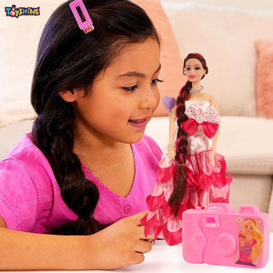 Toyshine Alia Beauty Doll Pretend Play Set with Accessory Gift for Girls Kids Role Play Set for Age 3+