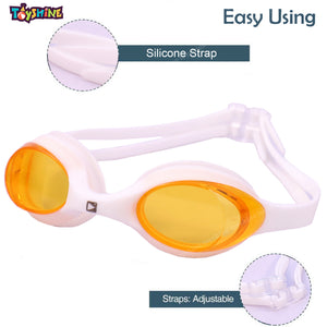 Toyshine Swimming Combo Kit for kids- 1 pc Bubble design swim cap, 1 Goggles with ear plugs (Yellow-Multi)
