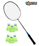 Toyshine Professional Badminton Racket with High Modulus 24-Ton Graphite or 6pc Nylon Set