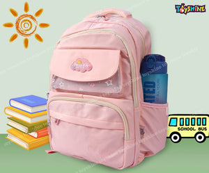 Toyshine Little Sweet School College Backpacks for Teen Girls Lightweight Bag- Pink