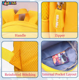 Toyshine My Dear Dino Backpacks for Kids Girls Boys Cute Dinosaurs Dino Toddler Backpack Preschool Nursery Travel Bag - Mini Size - Yellow