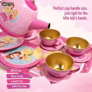 Toyshine 14 Pcs Stainless Steel Kitchen Set Tea Party Kitchen Set Toy for Girls Boys - Model B