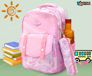 Toyshine Cute School College Backpacks for Teen Girls Lightweight Bag- Pink