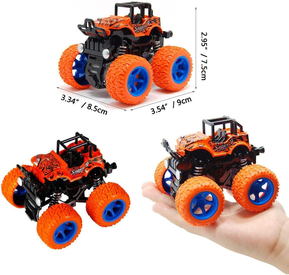 Toyshine Friction Powered Rock Crawler Mini Car Toys for Kids, Stunt C