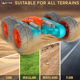 Toyshine Hologram Remote Control Car Stunt RC Cars, 2.4Ghz with Double Sided 360 Flips, 4WD Off Road Drift RC Race Car Toy Stunt Toys for Kids 6-12 Year Old Boys Girls Birthday Gift