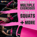 Toyshine Squat Barbell Pad for Gym Squats Lunges Hip Thrusts Shoulder Support Neck suopport Training Equipment,Pink SSTP