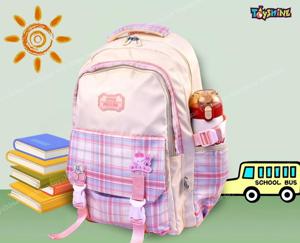 Toyshine 18 Inches Spacious and Stylish High School College Backpacks