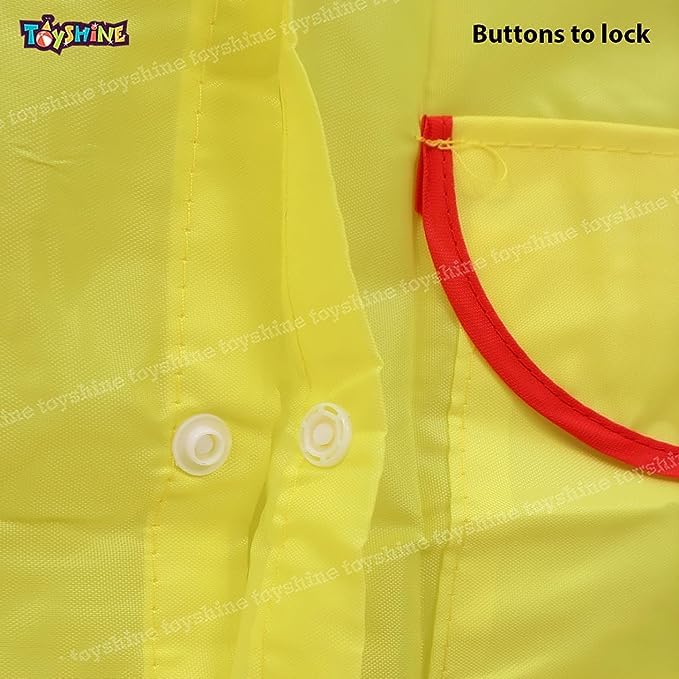 Toyshine Cartoon Duck Raincoat for Girls Boys Waterproof Raincoat Toddler Rainwear for Children Kids 3-6 years old -Yellow-New