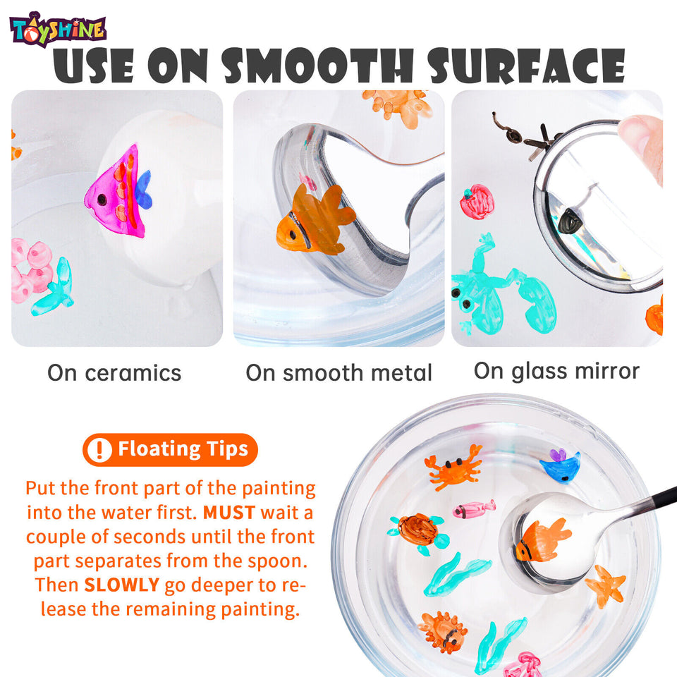 Toyshine Combo Pack of 10 Set Making Magic Doodle Water Erasable Markers Floating Pens Floating Ink Pen Set | Birthday Party Return Gift Party Favor for Kids Boys Girls