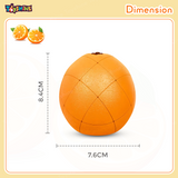 Toyshine Orange Shaped Magic Speed Cube 3x3, Stress Relief Toys for Adults & Children, Cube Educational Creative Puzzle Toys Gifts for Kids Boys Girls Age 3 +