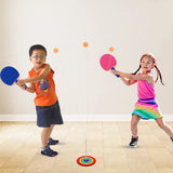 Toyshine Table Tennis Ping Pong Trainer Set with 2 Bats, 2 Balls and 1 Stand for Kids Fun