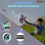 Toyshine Dynamic Design Durable ABS Build Vibrant Color Show Skill Enhancer Ready-to-Play Hammer Dart Gun with Target and Soft Darts Perfect for Indoor and Outdoor Adventures