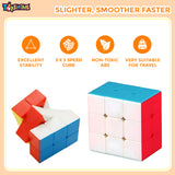 Toyshine 3x3x2 Stickerless Smooth Play Speed Cube Speedy Stress Buster Brainstorming Puzzle for Kids & Adults