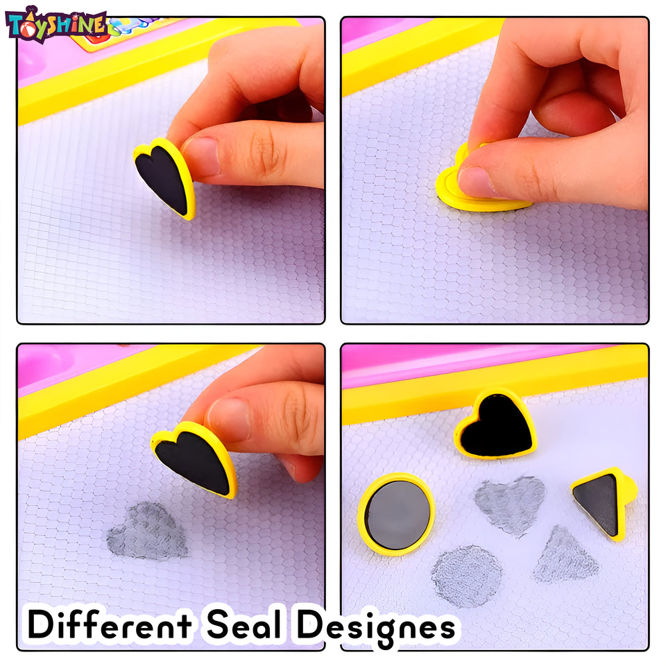 Toyshine Magnetic Slate Toy | Easy-to-Use, Non-Toxic Writing & Drawing Board for Kids | Perfect for Learning to Write, Read, and Draw (Multicolor)