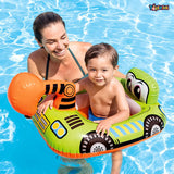 Toyshine Inflatable Excavator Theme Swimming Pool Tub Tube Water Play Centre Toy for Kids - 78 x 58 Cms