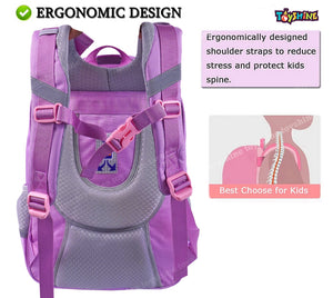 Toyshine 16 Inches Mermaid High School College Backpacks for Teen Girls Boys Lightweight Bag- Pink