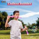 Toyshine 24 Pack Bubble Wands (12 inches) for Children Party Favors Birthday Return Gift for Boys Girls 3+ (Pink)