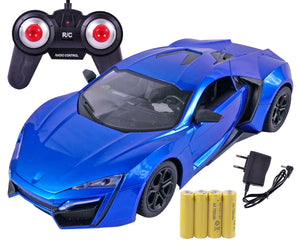 Toyshine 1:16 Scale Sports Model Battery Operated Rechargeable All Terrain Fun & Exciting High-Speed RC Vehicle with Realistic Design for Kids- Blue