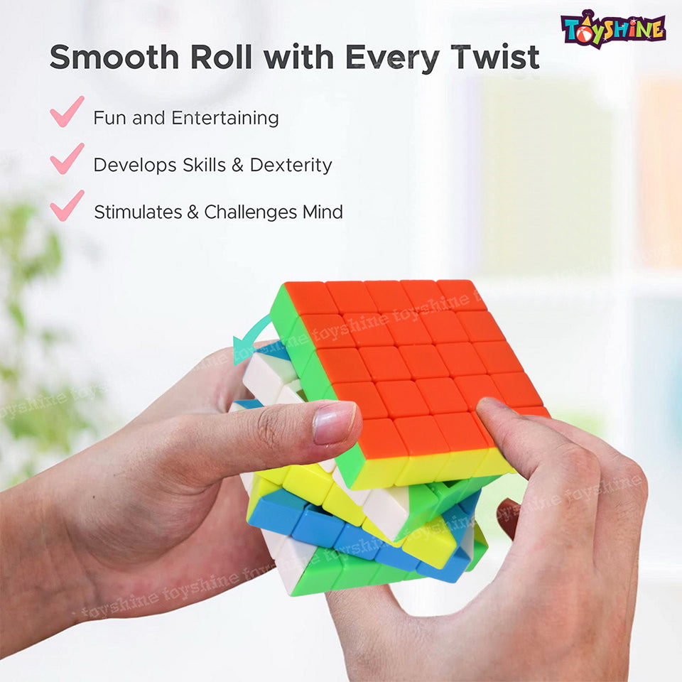 Toyshine Qiyi Qizheng S 5x5 Speed Cube Stickerless 5x5x5 Magic Cube Puzzles Toys 62mm