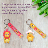 Toyshine Kawaii Keychains with Holder Accessories, Backpack Car Key Chain for Boy Girl