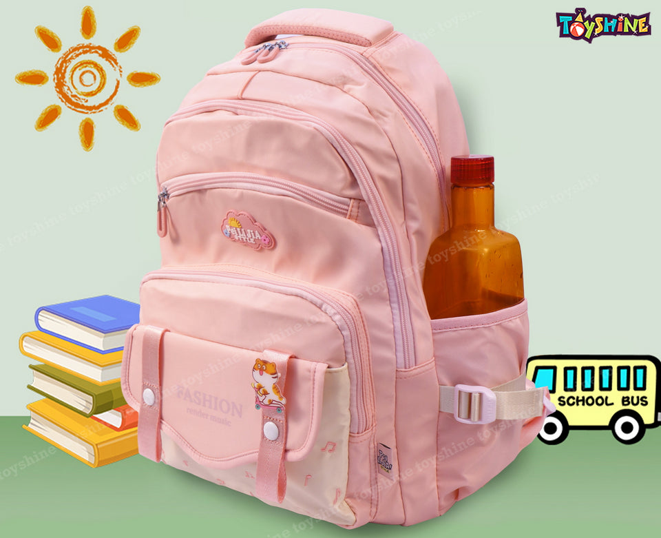 Toyshine Fashion High School College Backpacks for Teen Girls Lightweight Bag-Pink