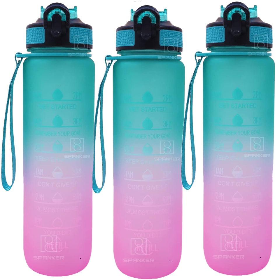 Toyshine Spanker You Did It Motivational Leakproof Water Bottle with Strap 30Oz (900 ML)