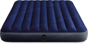 Toyshine Indoor Outdoor Air Mattress with 2 Pillows and 1 Manual Inflation Device for Kids and Adults, High Airbed, Perfect for Adventure Travel, Picnics, Birthday Gift Blue (60x80x8.3 INCHES)