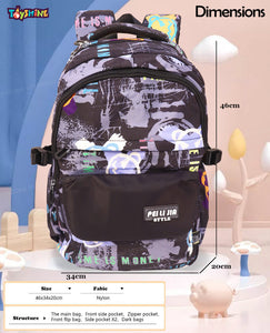 Toyshine High School College Backpacks for Teen Girls Boys Lightweight Bag - Black Camouflage
