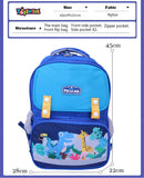 Toyshine 16 Inches Animal Print High School College Backpacks for Teen Girls Boys Lightweight Bag- Blue