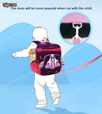 Toyshine 10" Space Shuttle Backpack for Kids Girls Boys Cute Toddler Backpack Preschool Nursery Travel Bag - Purple