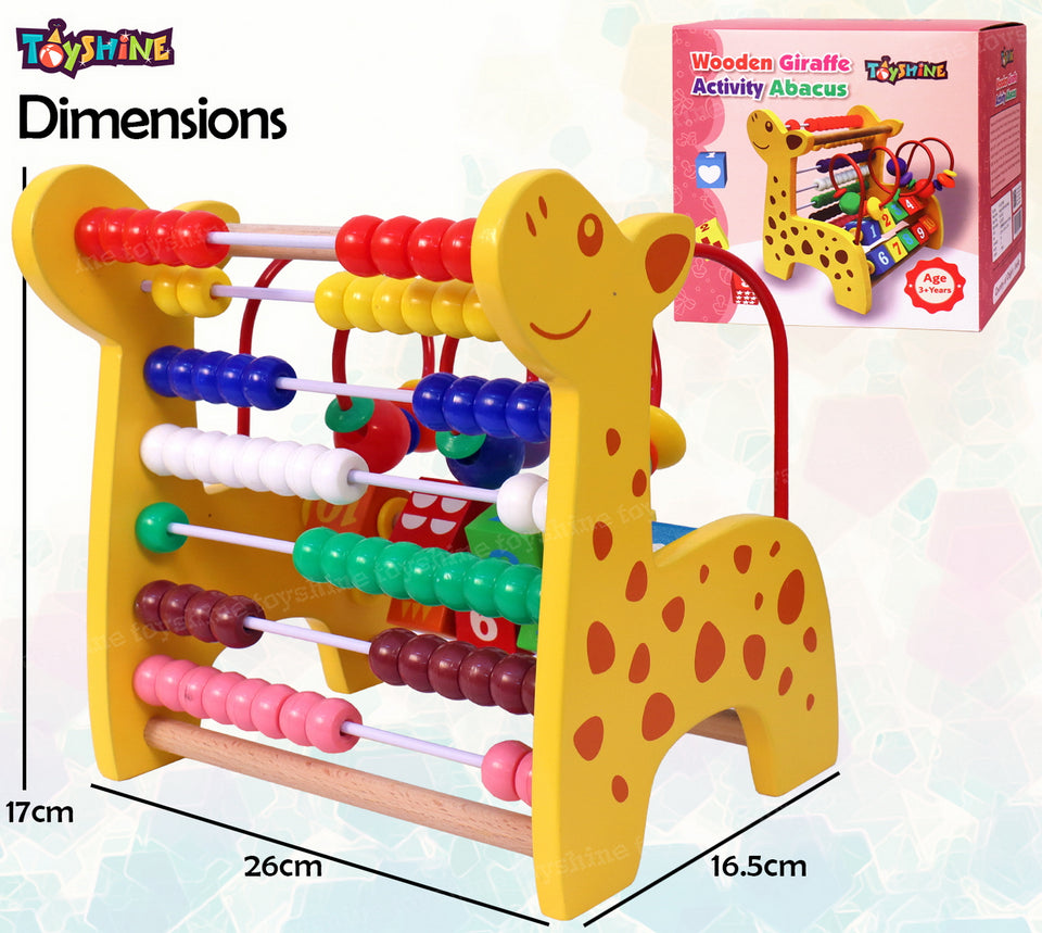 Toyshine Combo Pack of 3 Toys | Drop Roll Tower, Wooden Abacus, Xylophone