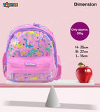 Toyshine 12" Cute Vehicle Theme Kindergarten Backpack for Kids Girls Boys Toddler Backpack Preschool Nursery Travel Bag Picnic Bag,Mini Size