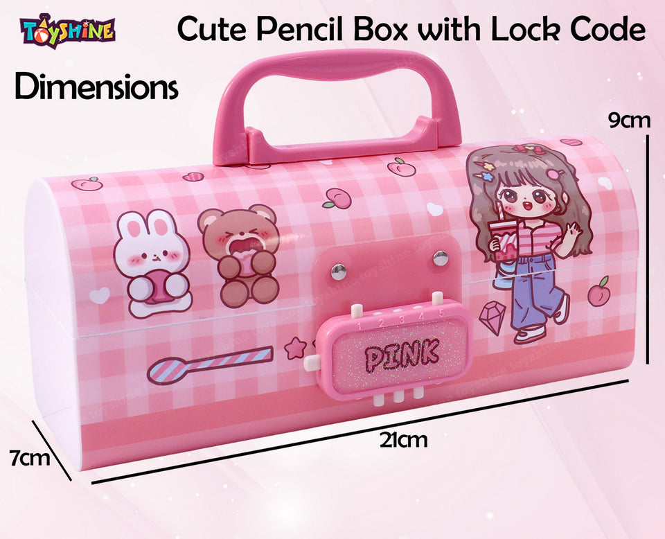 hello kitty pencil box with lock