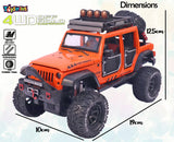 Toyshine 1:24 4WD Off Road Die Cast, Opening Doors, Vehicle Toy Car, Music and Lights - Orange