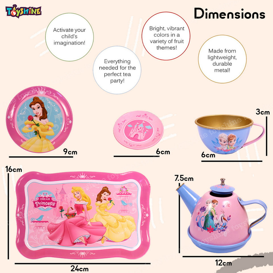 Toyshine 14 Pcs Stainless Steel Kitchen Set Tea Party Kitchen Set Toy for Girls Boys - Model B