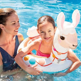 Toyshine 34'' Lama Pool Rings, Baby Pool, Swimming Rings for Kids, Inflatable Tubes, Summer Fun Water Toys for Kids, Party Fun, Beach Outdoor Party Supplies (42x23 inches)