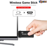 Toyshine Wireless USB Video Game Console Game Stick Built-in 3000 Classic Games 8 Bit Mini Retro Controller HDMI Output Dual Player- 4K Ultra HD Game Stick