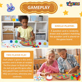 Toyshine Geometric Shape Matching Puzzle Learning Battle Interactive Educational Brainteaser Smart Games Parent Child Interactive Toys for Kids 3+