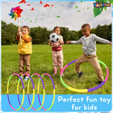 Toyshine Detachable Adjustable 6 Hulla Hoop Pipe Colourful Ring Exercise Circle Ideal for Playing, Pet Training, Gymnastics, Dance, Lose-Weights for Kids Adult (66 cm Diameter)