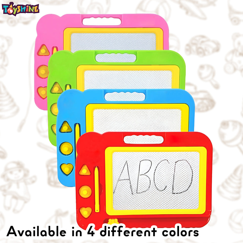 Toyshine Magnetic Slate Toy | Easy-to-Use, Non-Toxic Writing & Drawing Board for Kids | Perfect for Learning to Write, Read, and Draw (Multicolor)