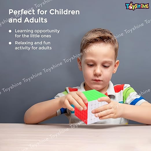 Toyshine 6X6X6 Stickerless Smooth Play Speed Cube Speedy Stress Buster Brainstorming Puzzle for Kids & Adults
