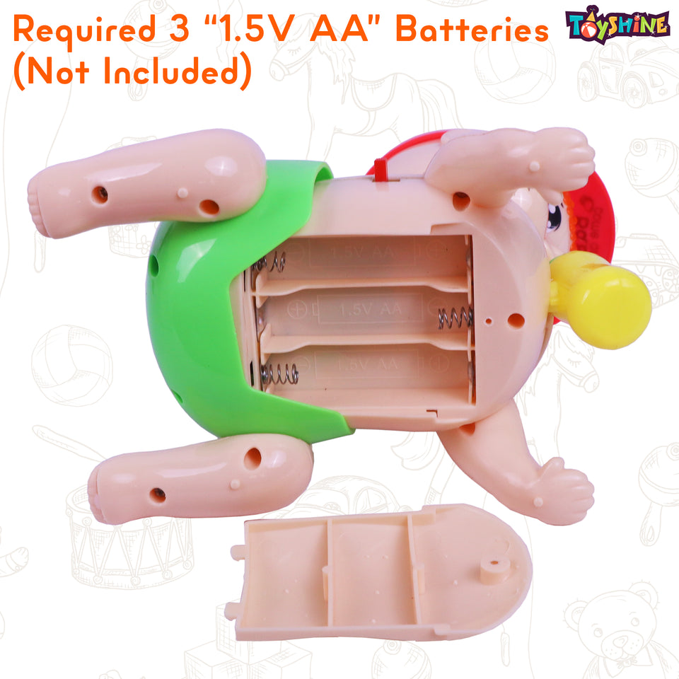 Toyshine Battery Powered Cute Adorable Crawling Baby with Dazzling Lights and Dynamic Sound Musical Interactive Toy for Babies & Kids