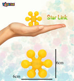 Toyshine Pack of 2 Star Links STEM Toddler Toys - Mind Building Developmental Learning Toy - 70+ Pieces - Multicolor